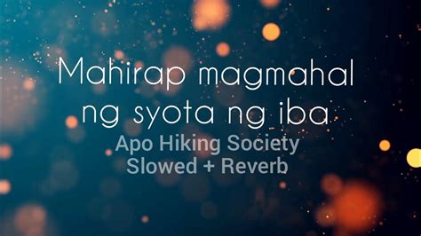 iyotan ng mag syota|Apo Hiking Society .